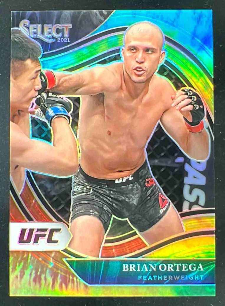2021 Panini Select UFC Tie Dye Prizms #230 Brian Ortega Octagonside /25