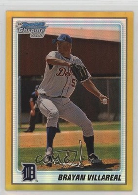 2010 Bowman Chrome Prospects Gold Refractor 39/50 Brayan Villarreal #BCP147 1d3a