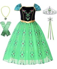 New with tag Girls Princess Costume Dress up Green, with Accessories Size: 8/140