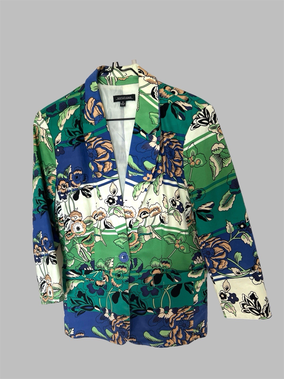 Notations Jacket Spring Summer Lightweight Stretc… - image 1