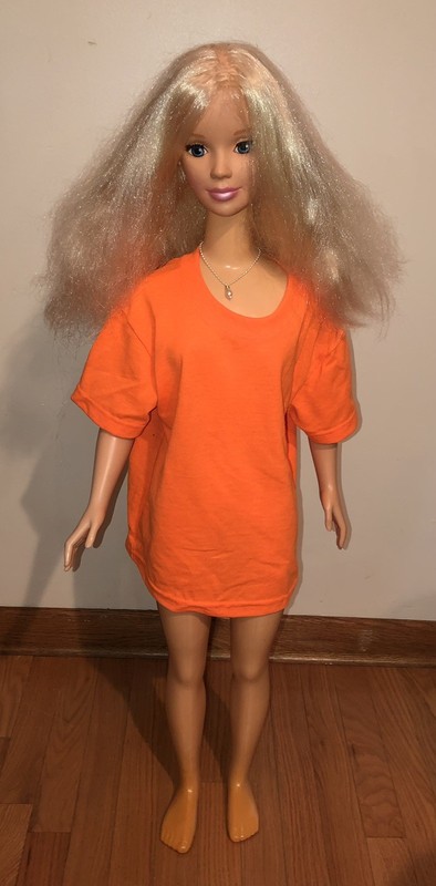 Vintage 1992 Mattel MY SIZE BARBIE DOLL 3 Ft Tall 36" Mexico Rare Play Doll