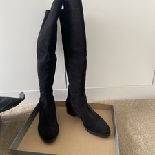 Hobbs London ladies Black Suede Boots size 40 - premium top quality