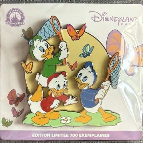 Disneyland Paris Butterfly Series Huey Dewey Louie Nephews LE 700 Pin