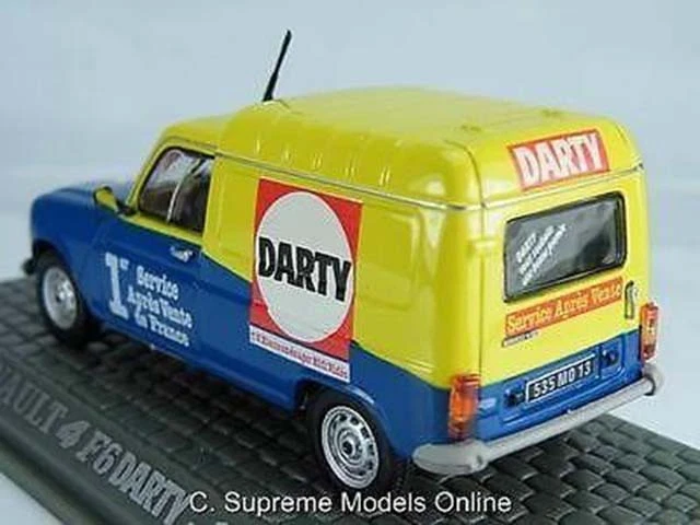 RENAULT 4 F6 MODEL VAN DARTY 1986 1:43 SCALE ELIGOR ADVERTISING WITH CASE K8 - Image 3 of 4