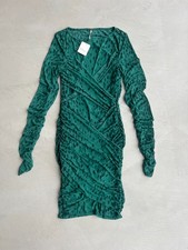 Free People Katana Mesh Bodycon Mini Dress. Green. Small. RRP £118