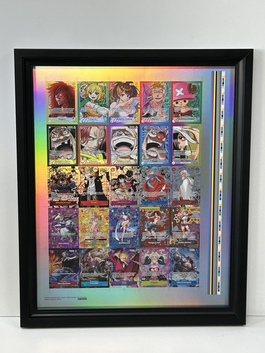 One Piece OP08/09 Uncut Sheet Prize Top 8 Bandai 2024/2025