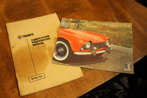 Triumph TR-4 1961 Ad Booklet & TR-6/TR-250 Competition Manual