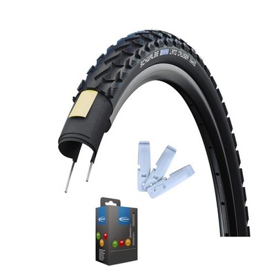 Schwalbe Land Cruiser Reifen + Schlauch + Reifenheber im Set - 2025 - K-Guard