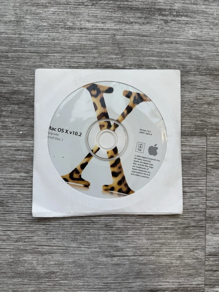 Apple Mac OS X v10.2 Jaguar Install Discs 1 & 2 Macintosh Operating System 2002 - Image 2 of 2