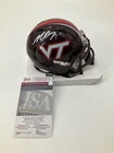MICHAEL VICK VIRGINIA TECH SPEED SIGNED MINI HELMET JSA WITNESS COA