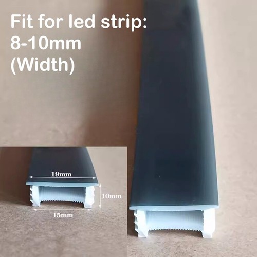Silikon LED-Streifenlichterkanal flexibler schneidbarer weicher Montagehalter - Bild 48 von 110