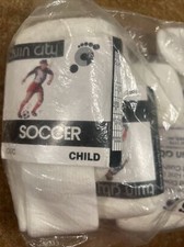 Youth 18  soccer socks twin city factory sealed white
