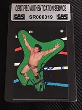 JIMMY SUPERFLY SNUKA 1985 TOPPS WWF STICKER SIGNED AUTOGRAPH CARD CAS AUTHENTIC