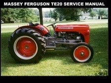 MASSEY FERGUSON MF TE-20 SERVICE MANUAL 400pgs TE-A20 TE-D20 Gas Diesel Tractors