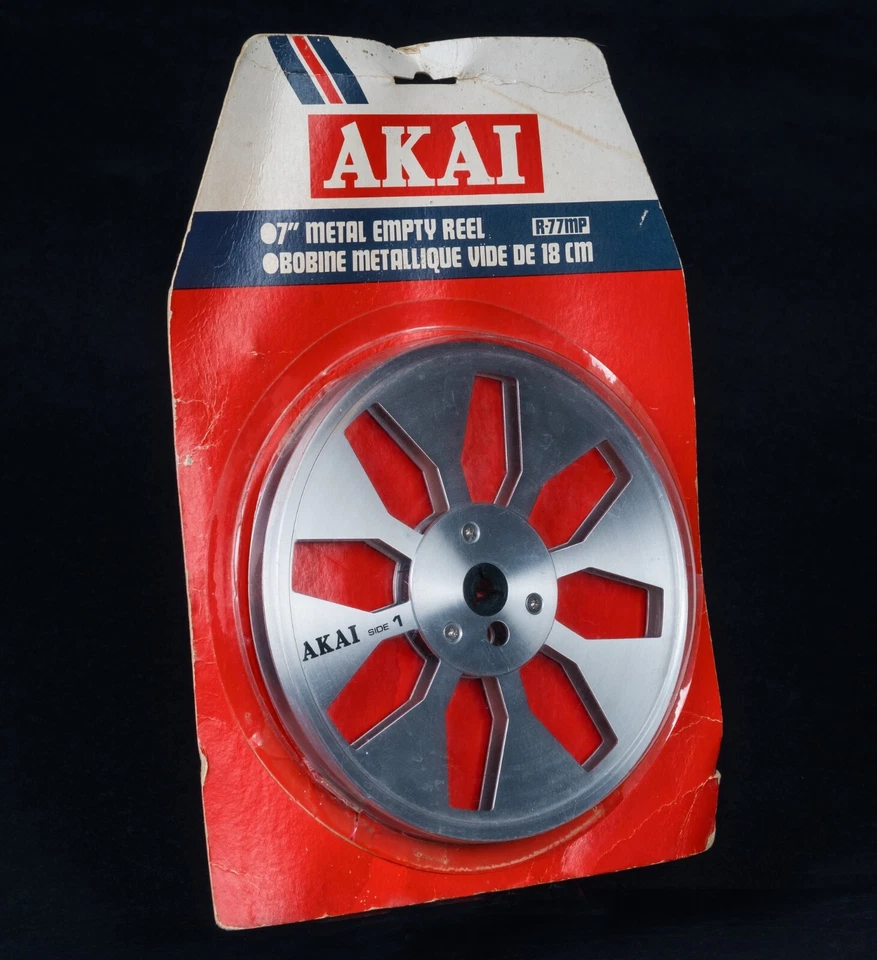 Carrete a carrete de metal AKAI R-77MP R-77M-J 7" para grabadora de cinta para GX-747 GX-77 Foto 3 de 4