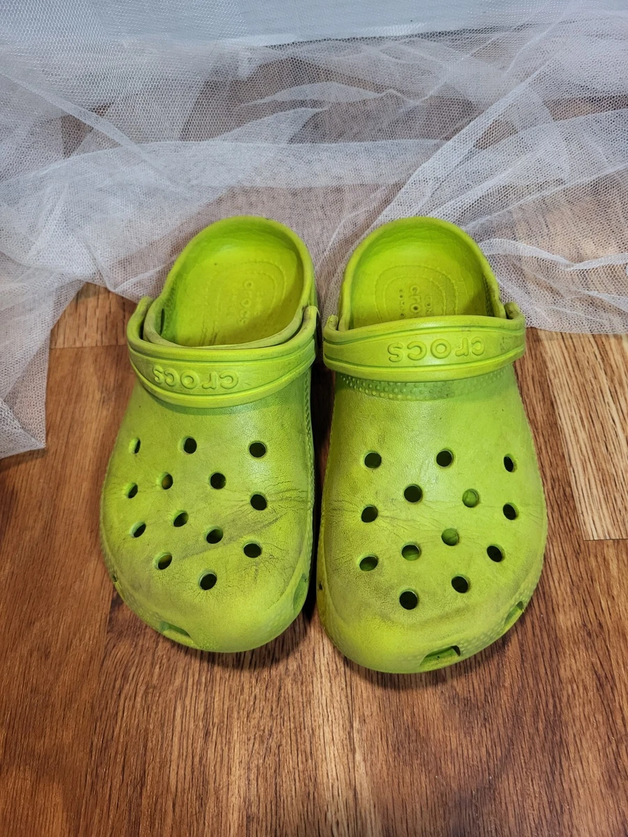 Neon green crocs deals