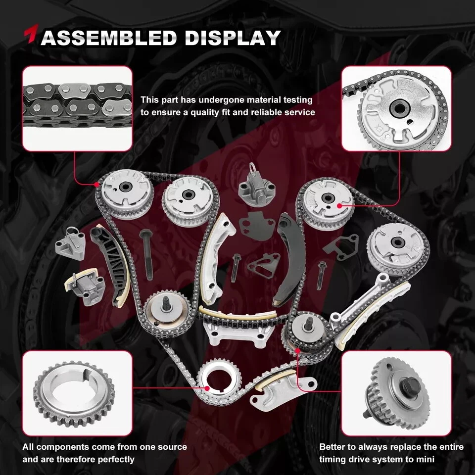 Timing Chain Kit & Main Rod Bearing Set For Cadillac Chevrolet LLT LY7 3.6L V6 - Image 3 of 4