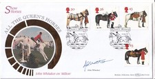 JOHN WHIAKER SIGNED 1997 HORSES FDC