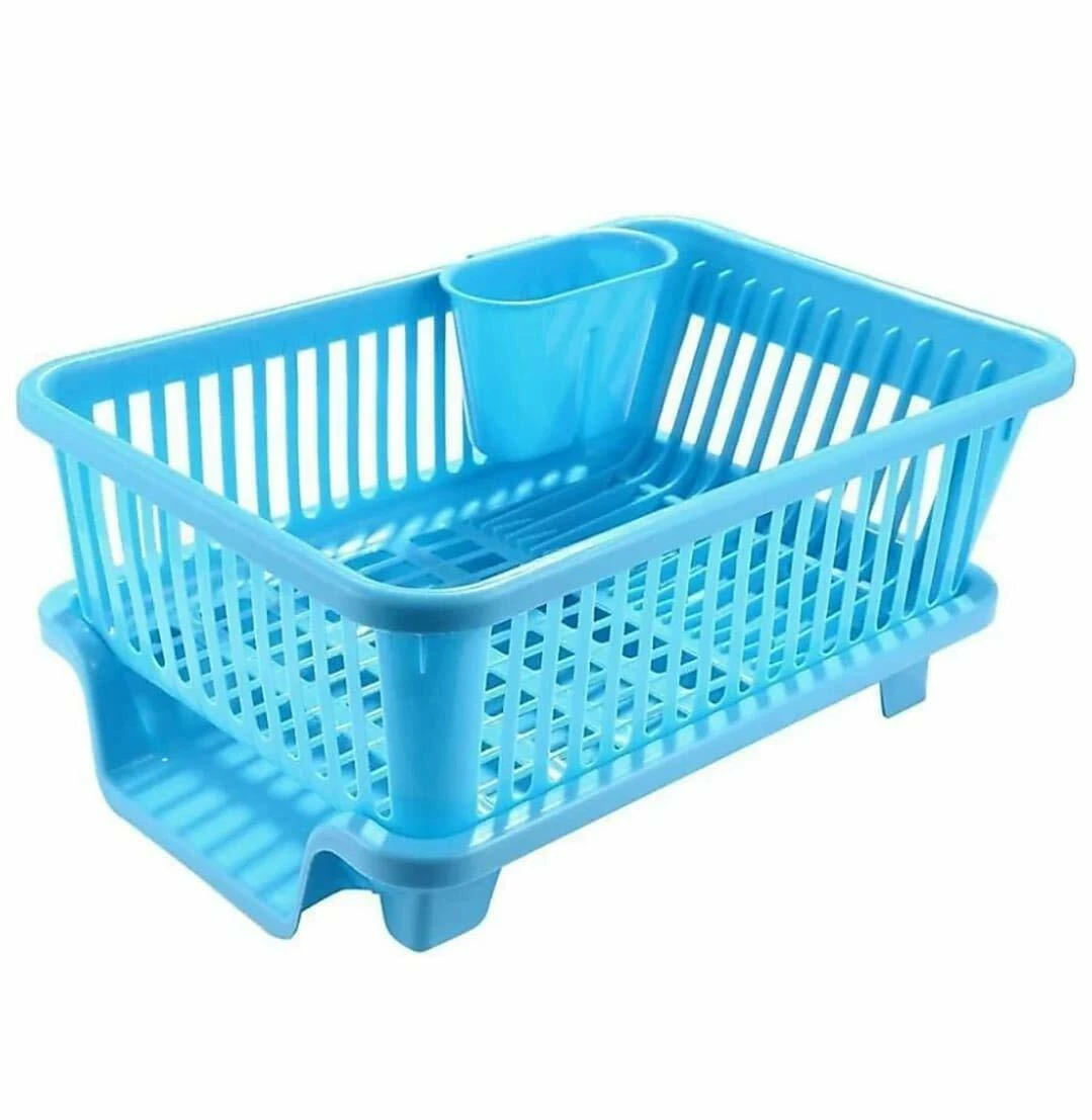 Large Durable Plastic Dish Rack Organizers ,3 in 1