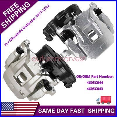For Mitsubishi Outlander 2013-2022 Pair Rear Electrical Brake Cylinder Caliper