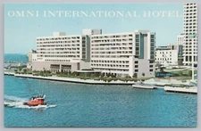 Hotel & Resort~Air View Omni International Hotel Norfolk VA~Vintage Postcard
