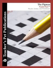 The Pigman Puzzle Pack - Teacher Lesson Plans, Activities, Crossword - VERY GOOD