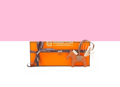 HERMES Rodeo PM キーホルダー NEW HERMES GOLD CRAIE ETOUPE RODEO PM HORSE KEYCHAIN BAG