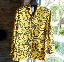 VERSACE SILK SHIRT 5 barocco button up down d...