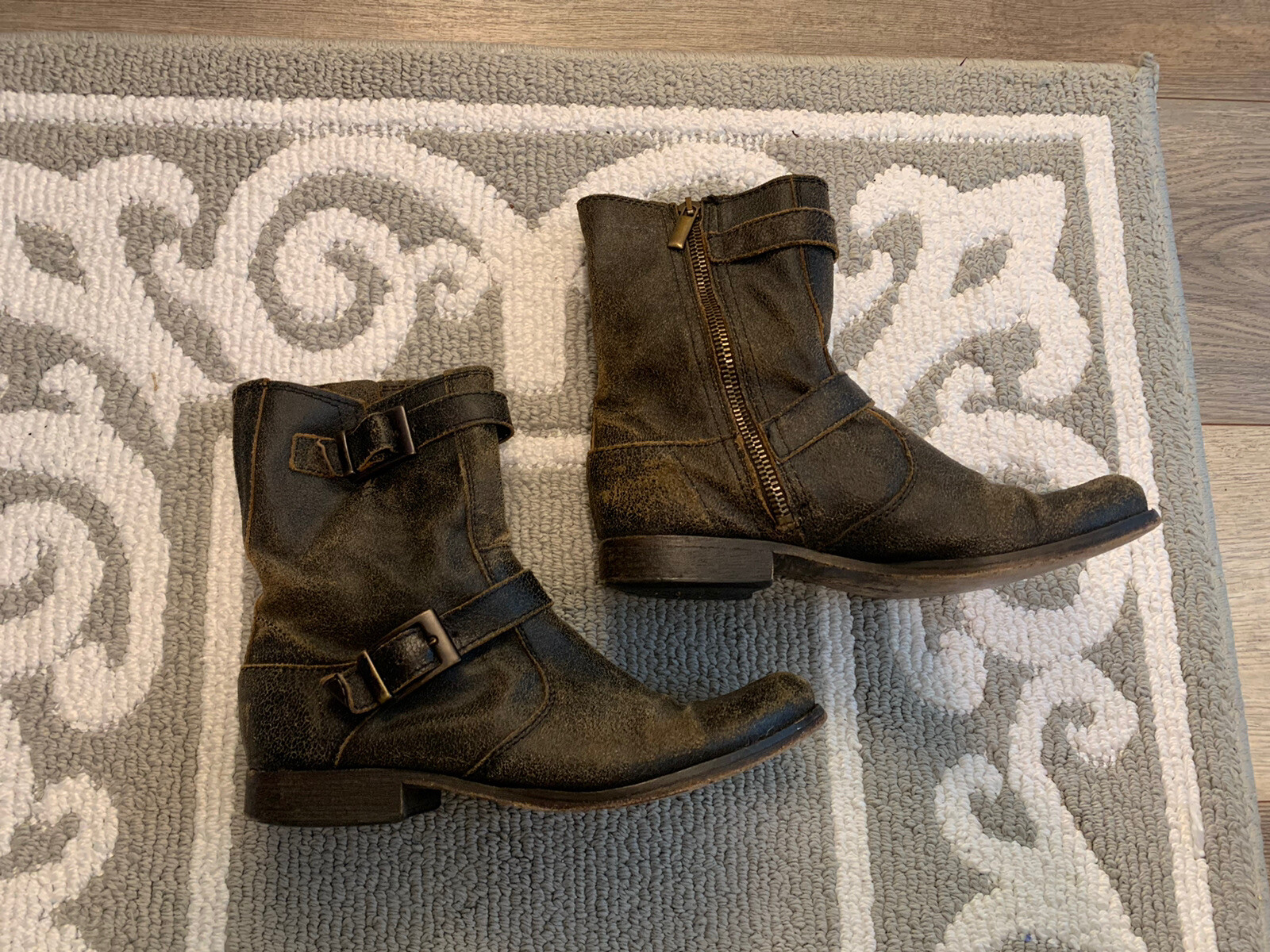 Vintage DIESEL BLACK GOLD LEATHER ANKLE 