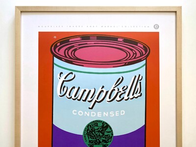 ANDY WARHOL ESTATE RARE 1989 1ST ED LITHO PRINT FRAMED XL POSTER