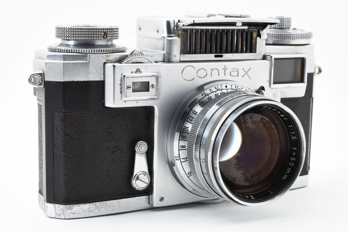 NEAR MINT-] Zeiss Ikon Contax IIIa Film Camera Sonnar 50mm