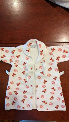 Vintage 1960s Montgomery Ward Tiny World Baby Infant Kimono/Wrapper