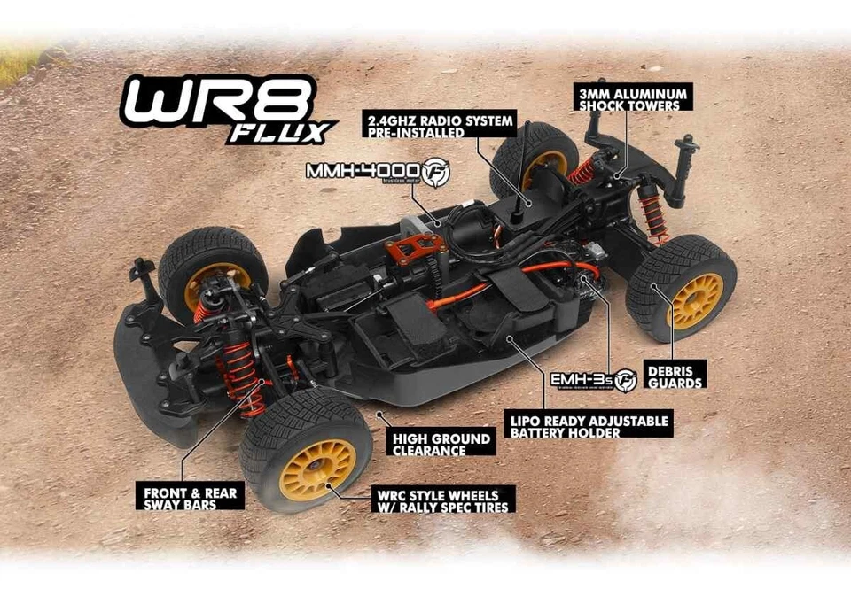 HPI 160217 Subaru Impreza WR8 2001 Flux 1/10 3s Lipo - Immagine 2 di 4