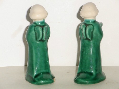 05B28 LOT DE DEUX BOUGEOIRS TABLE FÊTE DE NOEL ANGES ANGELOTS BARBOTINE 1950 - Photo 4 sur 7