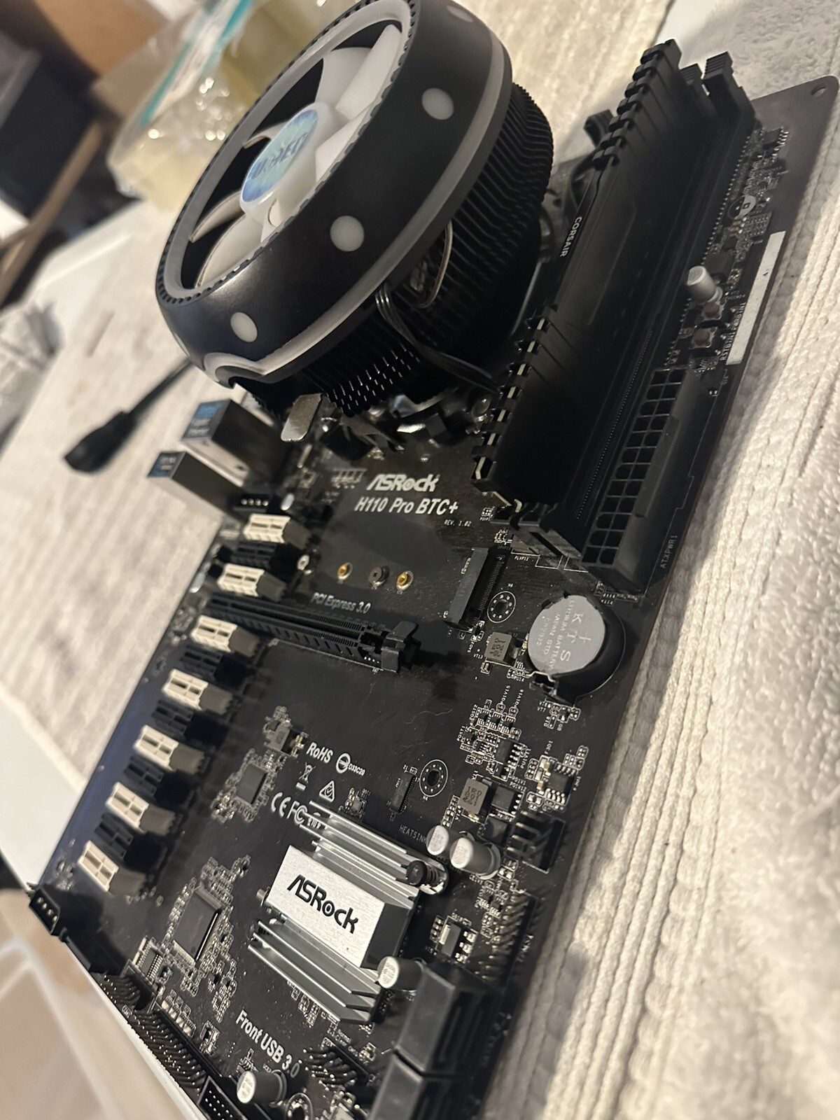 Mining Motherboard Asrock H110 Pro Btc+ For Sale New A-s Rock H110