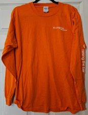 Mens Delta Pro Weight Orange Long Sleeve Cingular TShirt US Size L Men's Apparel