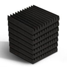 Alpha 30X30CM 40pcs Acoustic Foam Panels Tiles Studio Sound Wedge Absorbtion New