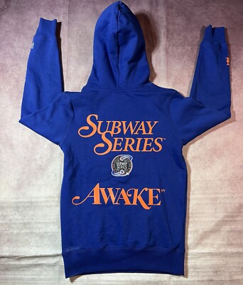 New Era Awake New York Mets Subway Series Hoodie Sweatshirt Men s Sz Medium New
