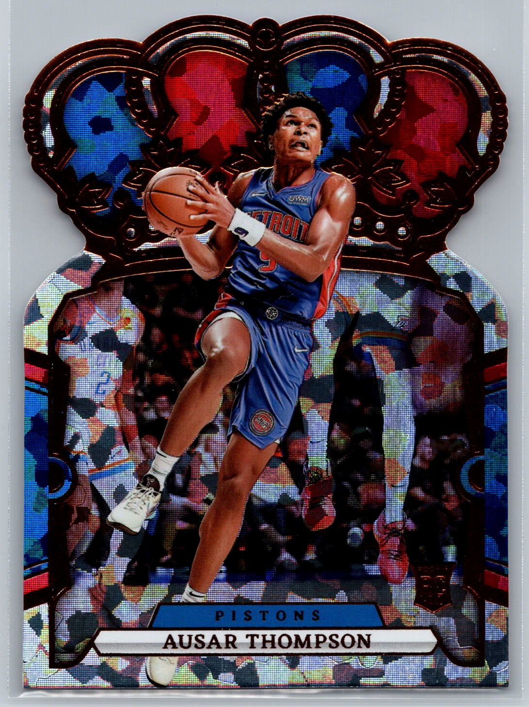 Ausar Thompson 2023-24 Panini Crown Royale Bronze Crystal Rookie #60 BAD CORNERS