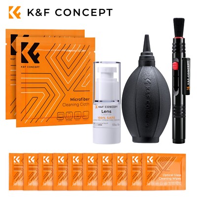 K&F CONCEPT 15 in 1 Pro-Kamera Reinigungs Kit zur Linsen und Objektivreinigung