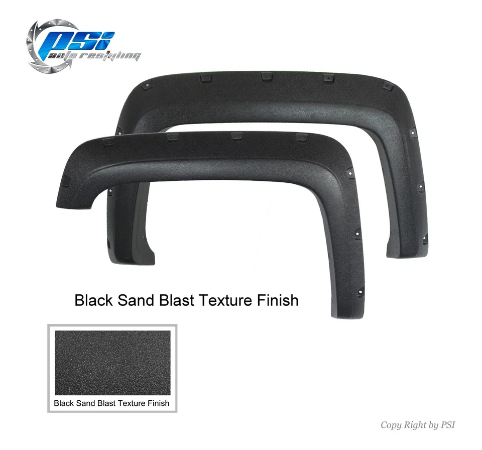 Textured Pocket Bolt Fender Flares Fits GMC Sierra 2500HD / 3500 HD 2015-2018 - Image 3 of 3