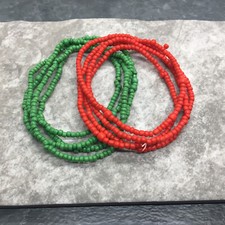 2 PC Handcrafted Waist Beads Jewelry African Bohemia Bracelets Anklet New 4658