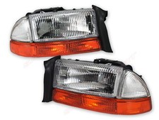 Pair OE Replacement Headlights + Park Signal ...
