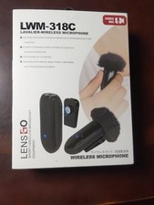 New Wireless Microphone Lensgo LWM-318C Lavalier For Streaming Free Ship