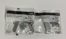  LOT OF 2 N226-738 National Hardware 3" x 1/2" Zinc Plated Flat Corner Braces