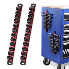 WORKPRO Magnetic Screwdriver Organizer&Wrench Organizer (Tools not Included) 2PC