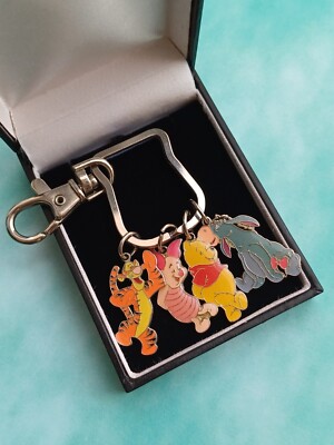Signed Disney Winnie The Pooh Enamle Character Keyring UK