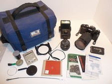 Ricoh KR-5 Super 35mm SLR Film Camera Vivitar Zoom 28-200mm Pentax 1:2 50mm Lens