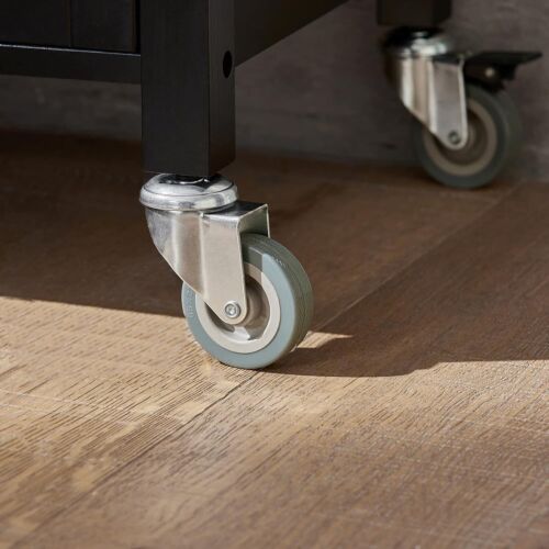 FKW22-SCH, Black Kitchen Trolley Cart Storage Trolley Serving Trolley Kitchen Ca - Picture 6 of 9