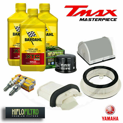 YAMAHA TMAX INSPEKTIONSKIT Öl Bardahl Xtc 10w40 T-max 500 2004 2005 2006 2007 